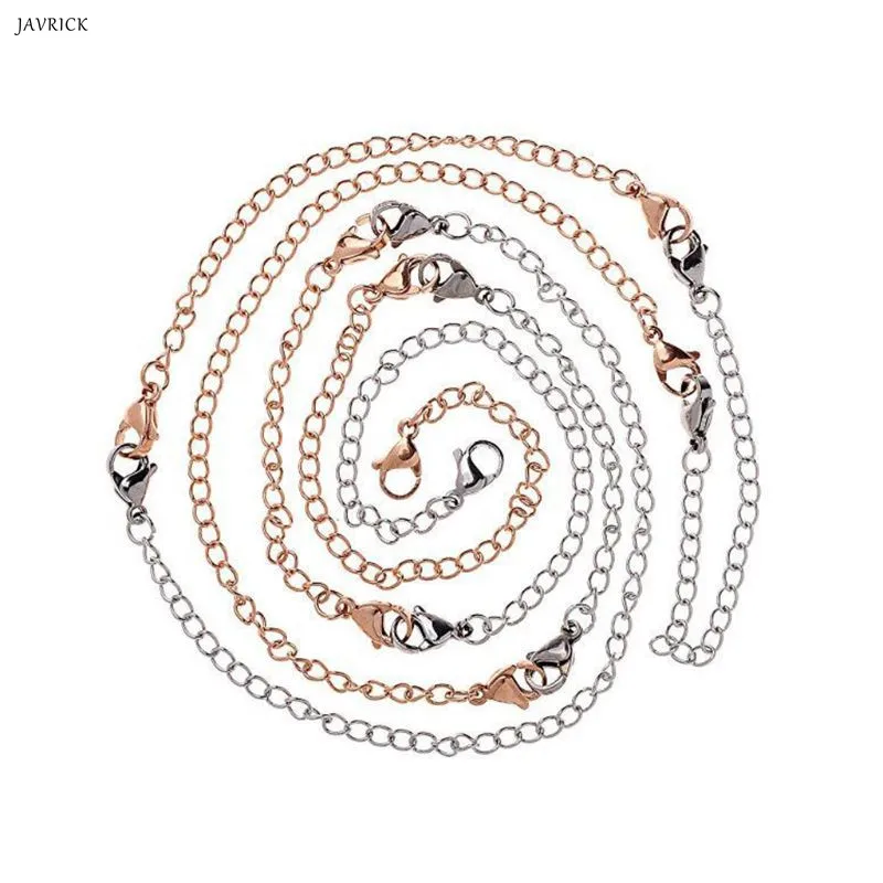 15Pc Women Lady Necklace Anklet Bracelet Extended Chains Stainless Steel Double Head Lobster Buckle Tail Chain Jewelry Accessory
15Pc Women Lady Necklace Anklet Bracelet Extended Chains Stainless Steel Double Head Lobster Buckle Tail Chain Jewelry Accessory