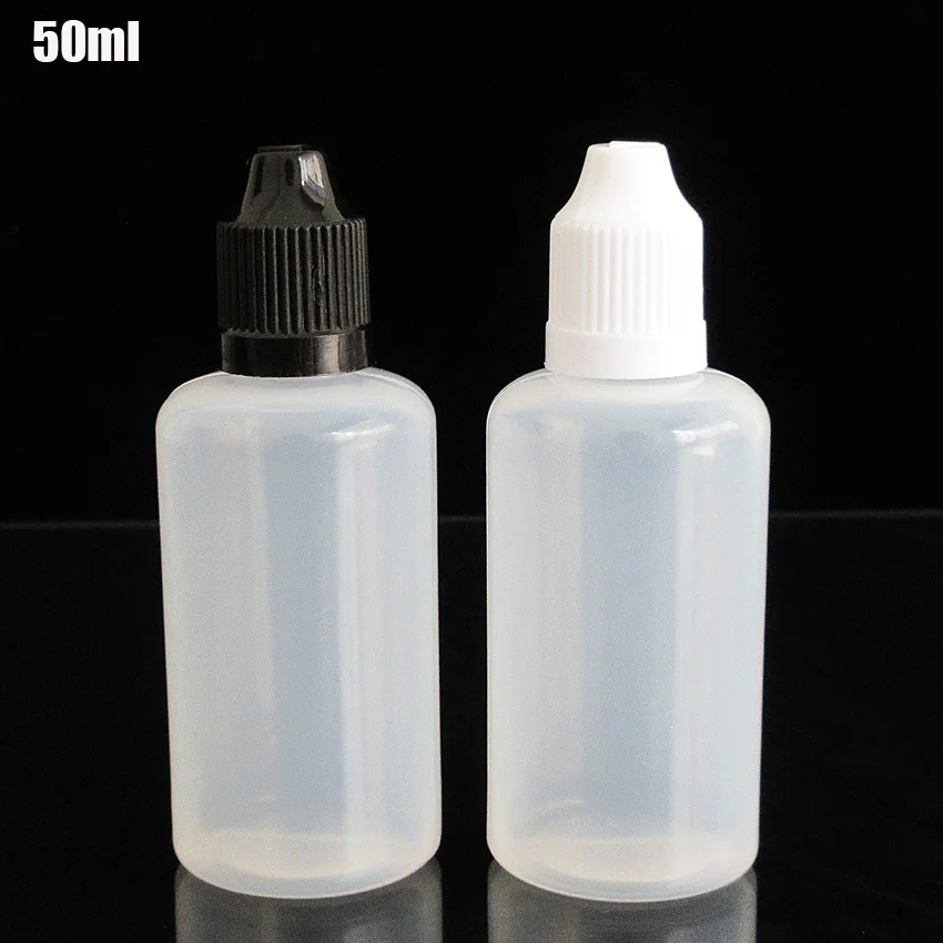 5pcs Free Shipping 50ML LDPE Squeezable Soft Bottle Dropper with Long Thin Nozzle Childproof Cap E Cig Oil | Красота и здоровье
