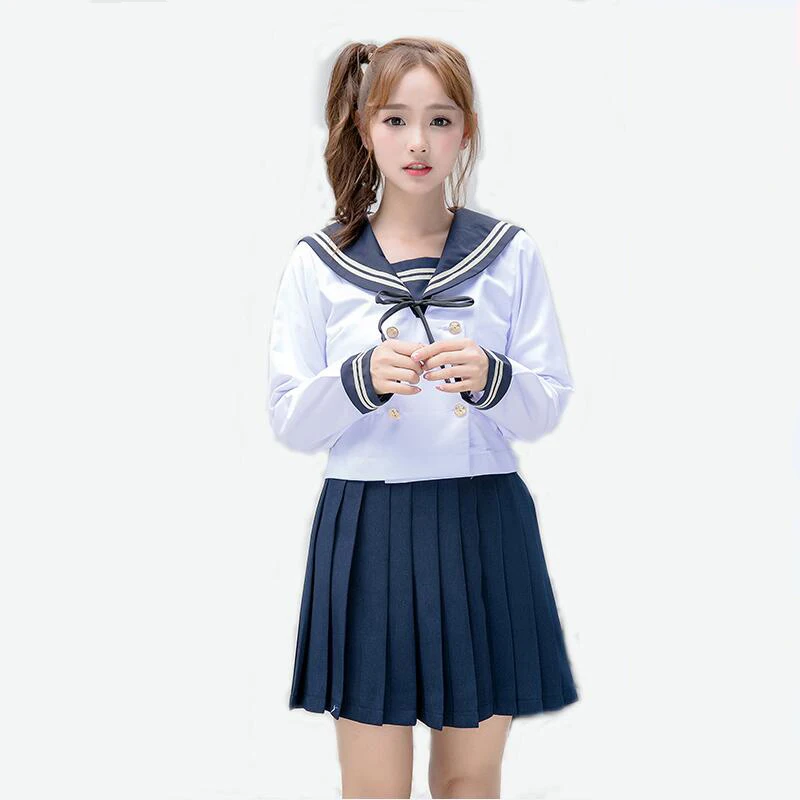 New sweet wear High quality sailor suit students school uniform for teens preppy style uniform JK fashion School Uniform Sets
New sweet wear High quality sailor suit students school uniform for teens preppy style uniform JK fashion School Uniform Sets