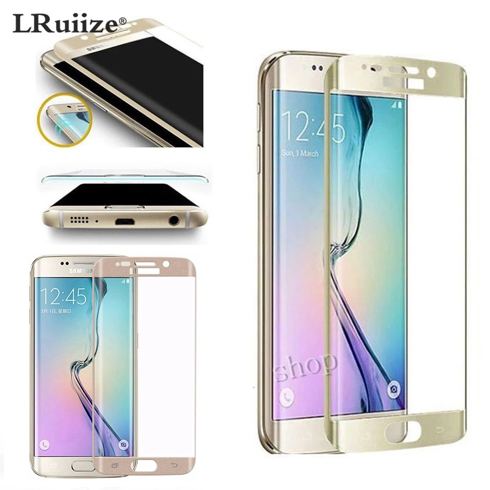 LRuiize 9H Gold 3D Curved Full Cover Color Tempered Glass for Samsung Galaxy S6 edge S7 Edge Plus Screen Protector film
LRuiize 9H Gold 3D Curved Full Cover Color Tempered Glass for Samsung Galaxy S6 edge S7 Edge Plus Screen Protector film