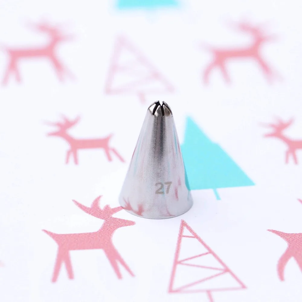 #27 Close Star Cake Cream Decorating Pastry Piping Nozzle Icing Tips Bakeware Kitchen Tools Stainless Steel Small Size
#27 Close Star Cake Cream Decorating Pastry Piping Nozzle Icing Tips Bakeware Kitchen Tools Stainless Steel Small Size
