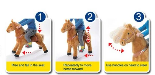 wheeled horse toy