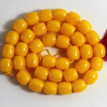 

4 color rice drum resin beeswax spacers loose beads barrel accessories 9*9mm 10*10mm 12*12mm jewelry making buddish 15inch B53