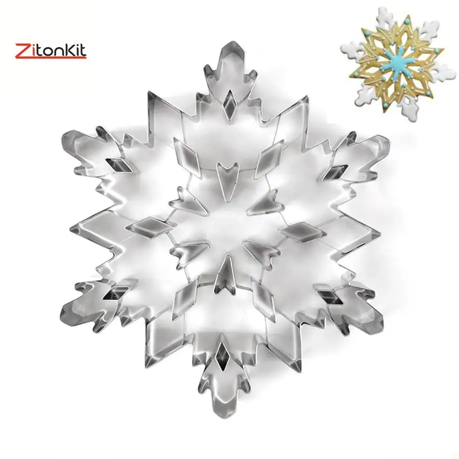 12pcs Big Cookie Cutter 3D Stainless Steel Snowflake Biscuit Cake Decorating Tools Icing bag Stir Needle Christmas Party Candy
12pcs Big Cookie Cutter 3D Stainless Steel Snowflake Biscuit Cake Decorating Tools Icing bag Stir Needle Christmas Party Candy