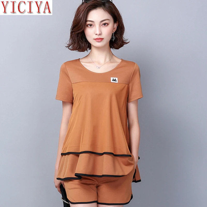 2019 Summer Two Piece Outfits Women Short Sets Shirt Top Tracksuits for Women Sportswear Fitness Co-ord Set Plus Size Large
2019 Summer Two Piece Outfits Women Short Sets Shirt Top Tracksuits for Women Sportswear Fitness Co-ord Set Plus Size Large