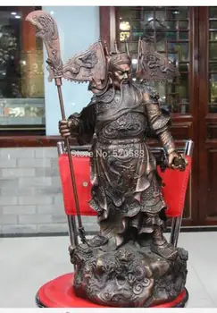 Art Bronze Decoration Crafts Brass 25 Chinese Feng shui Bronze Copper Dragon Guan Gong Yu Warrior God Sword Statue 
Art Bronze Decoration Crafts Brass 25 Chinese Feng shui Bronze Copper Dragon Guan Gong Yu Warrior God Sword Statue