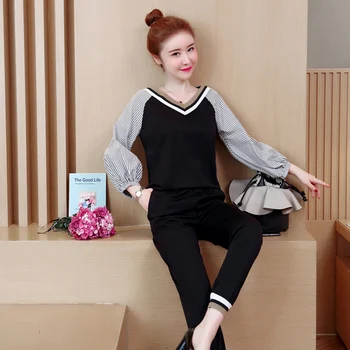 Plus Size 5xl Two Piece Set Top And Pants Woman Suit Year-old Female Costume Conjunto Feminino Ensemble Femme Survetement
Plus Size 5xl Two Piece Set Top And Pants Woman Suit Year-old Female Costume Conjunto Feminino Ensemble Femme Survetement