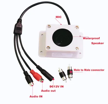 Microphone Speaker In 1 Device for Security Camera Outdoor Waterproof for IP Camera Audio Recording Two Way Radio Interphone
Microphone Speaker In 1 Device for Security Camera Outdoor Waterproof for IP Camera Audio Recording Two Way Radio Interphone