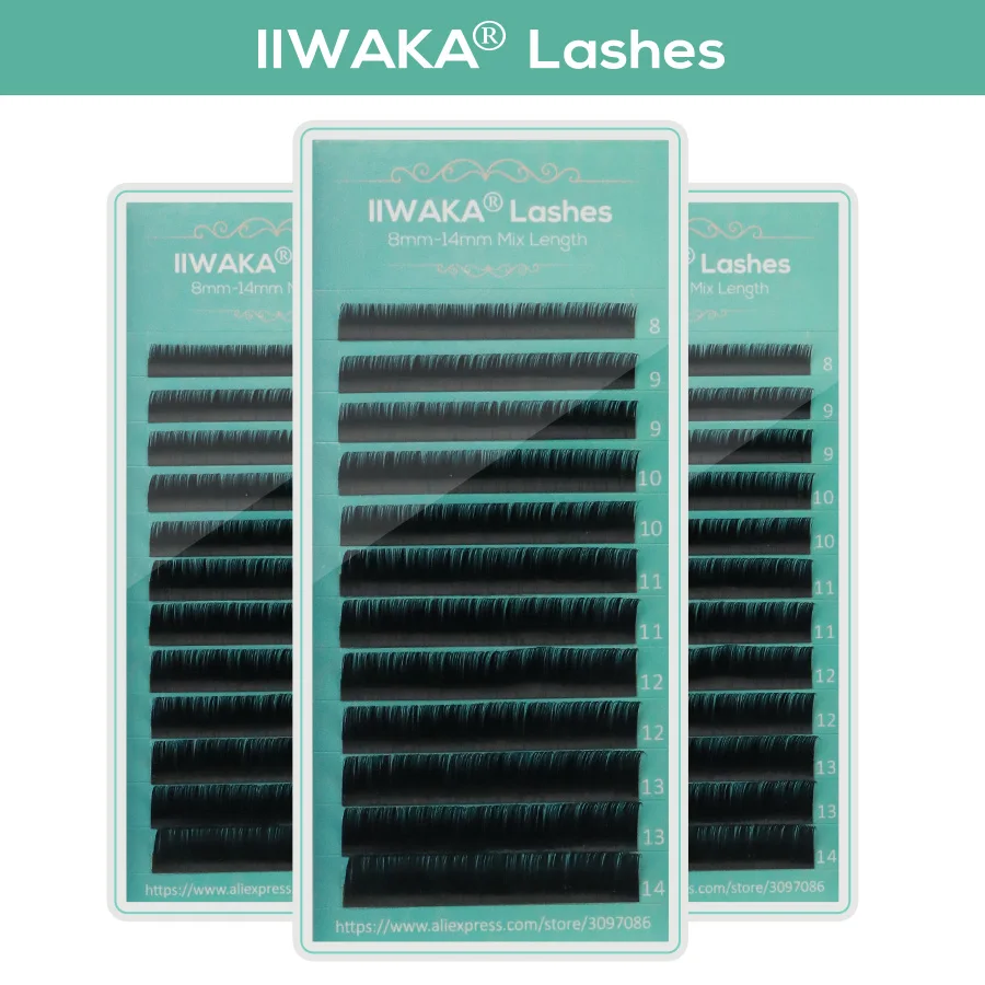 IIWAKA All Size B/C/D curl natural synthetic False eyelash individual eyelash extension Free Shipping
IIWAKA All Size B/C/D curl natural synthetic False eyelash individual eyelash extension Free Shipping