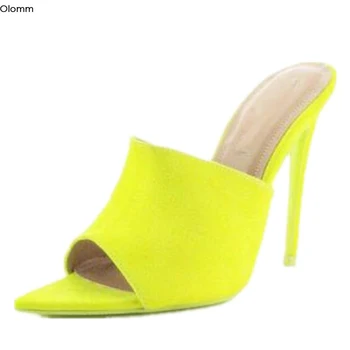 Olomm Women Slingback Sandals Slipper Thin High Heels Sandals Nice Open Toe Gorgeous Yellow Casual Shoes Women US Plus Size 5-15
Olomm Women Slingback Sandals Slipper Thin High Heels Sandals Nice Open Toe Gorgeous Yellow Casual Shoes Women US Plus Size 5-15