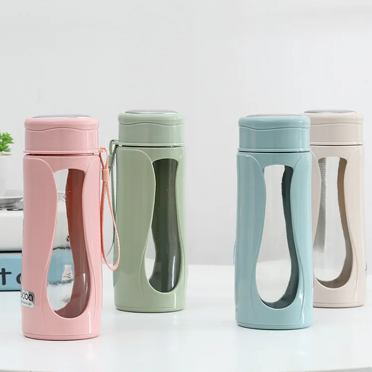 Double layer thickening lovers, heat-resistant student type plastic glass cup, creative portable water cup, vehicle leakproof
Double layer thickening lovers, heat-resistant student type plastic glass cup, creative portable water cup, vehicle leakproof