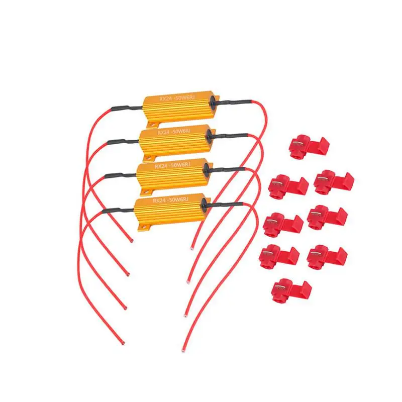4PCS 50W 6OHM Load Resistors Fix LED Bulb Fast Hyper Flash Turn Signal Light Bulbs No Error Fix Flash Blink Hyper
4PCS 50W 6OHM Load Resistors Fix LED Bulb Fast Hyper Flash Turn Signal Light Bulbs No Error Fix Flash Blink Hyper