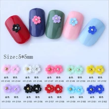 10 шт./партия, дизайн ногтей 3d Цветы Формы Акриловые узоры для ногтей(China)