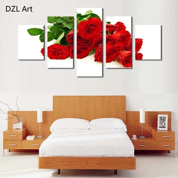 5 Panel The noble red roses oil painting on canvas flowers Wall Art Picture Home Decoration Canvas Print modern paintings
5 Panel The noble red roses oil painting on canvas flowers Wall Art Picture Home Decoration Canvas Print modern paintings