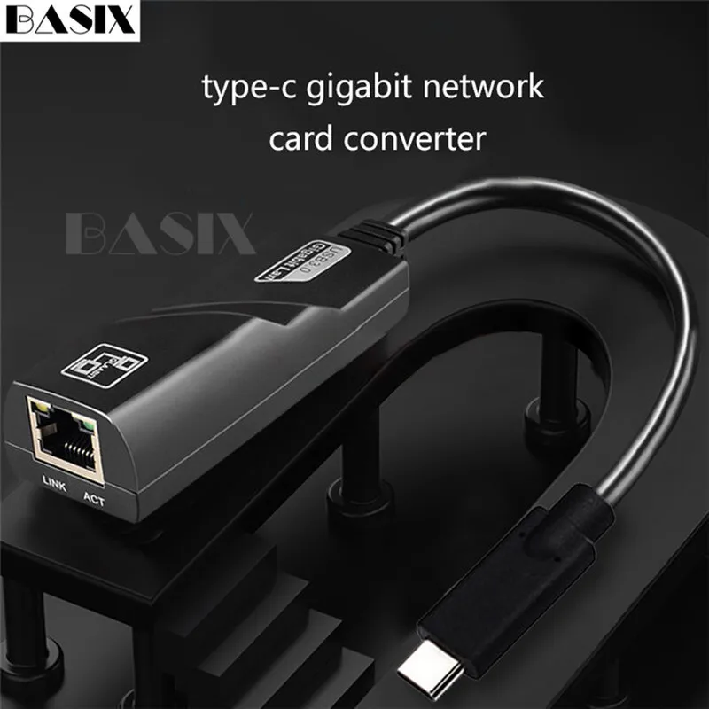 Basix USB C Ethernet Usb-C Hub To RJ45 Gigabit Ethernet LAN Network Adapter Type C Hub To RJ45 LAN Network Card for Macbook Pro
Basix USB C Ethernet Usb-C Hub To RJ45 Gigabit Ethernet LAN Network Adapter Type C Hub To RJ45 LAN Network Card for Macbook Pro