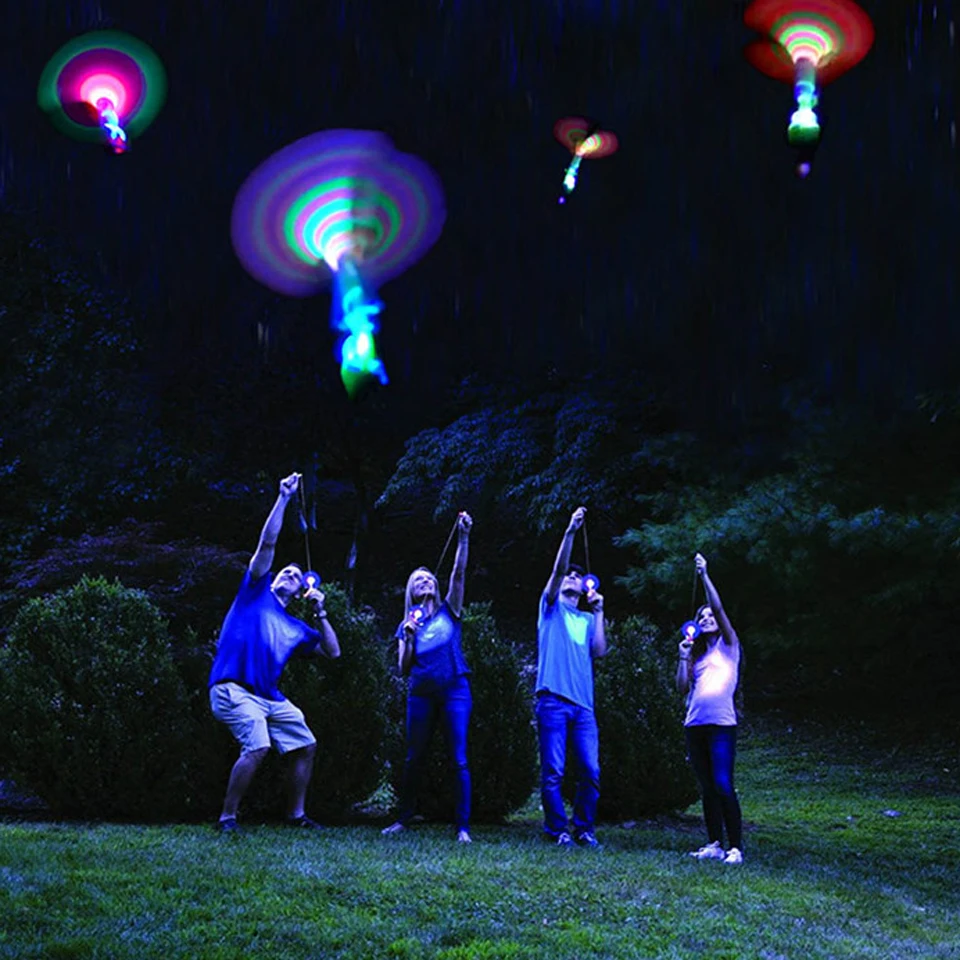 6Pcs/Set Rocket Copters Bamboo Dragonfly The Fly Night Toy Slingshot LED Mini Helicopters Glow In The Dark Outdoor Toys
6Pcs/Set Rocket Copters Bamboo Dragonfly The Fly Night Toy Slingshot LED Mini Helicopters Glow In The Dark Outdoor Toys