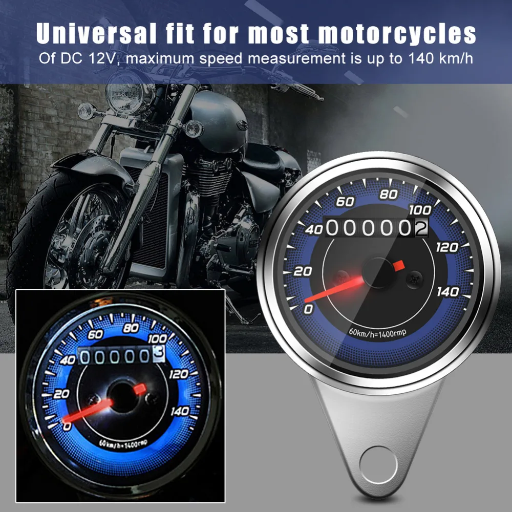 1pc Universal Motorcycle Odometer Car-Styling Motorbike Speedometer Gauge K/MH Speedo Meter Motocicleta Accessories
1pc Universal Motorcycle Odometer Car-Styling Motorbike Speedometer Gauge K/MH Speedo Meter Motocicleta Accessories