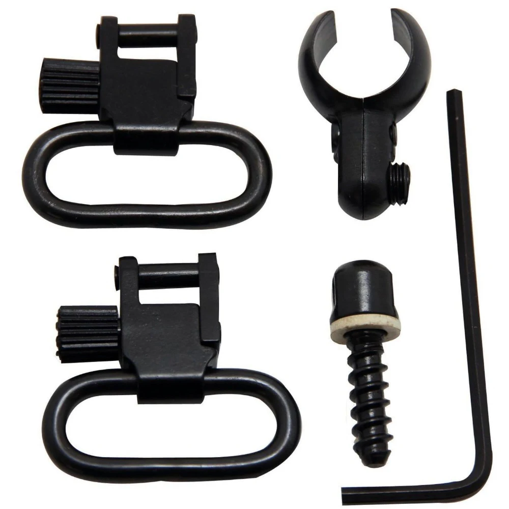 Lever Action Rifle Detachable 1" Sling Swivels fits Guns with barrel or magazine tube diameters of .540"-.590" Hunting
Lever Action Rifle Detachable 1" Sling Swivels fits Guns with barrel or magazine tube diameters of .540"-.590" Hunting