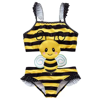 Kids Baby Girls One-Piece Striped Ruffles Bikini Childrens Swimwear Girls Swimsuit Swimming Suit M23
Kids Baby Girls One-Piece Striped Ruffles Bikini Childrens Swimwear Girls Swimsuit Swimming Suit M23