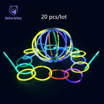 20pcs Glow Stick Safe Light Stick Necklace Bracelets Fluorescent for Event Festive Party Concert Decor Luminous LED Party Toys
20pcs Glow Stick Safe Light Stick Necklace Bracelets Fluorescent for Event Festive Party Concert Decor Luminous LED Party Toys