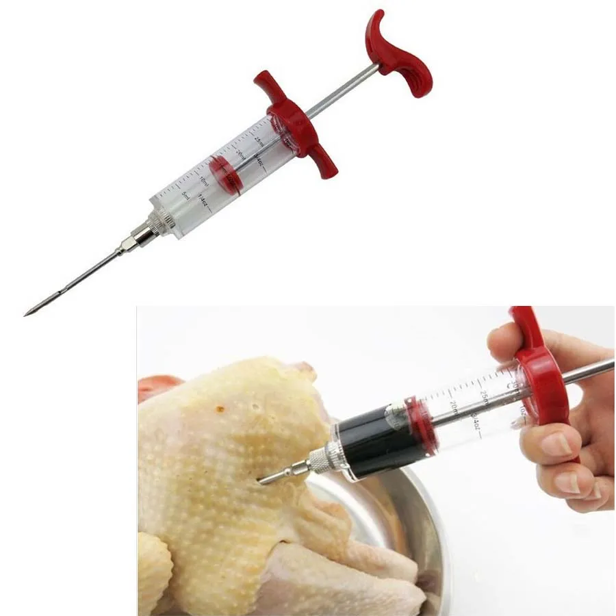 Marinade Injector Flavor Syringe Cooking Meat Poultry Turkey Chicken BBQ Tool Cooking Syinge Accessories Kitchen Tools
Marinade Injector Flavor Syringe Cooking Meat Poultry Turkey Chicken BBQ Tool Cooking Syinge Accessories Kitchen Tools