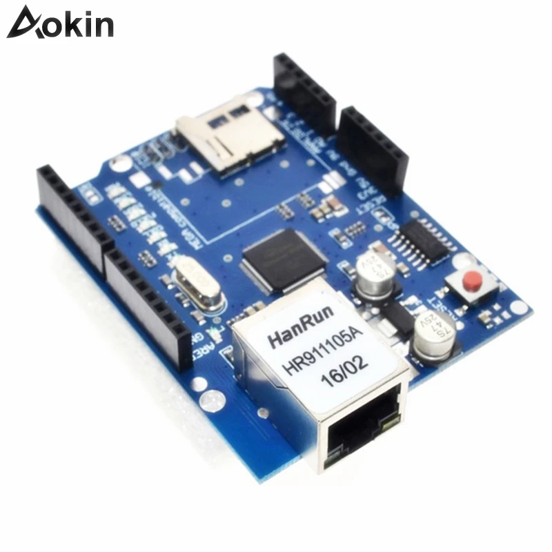 W5100 Web Server SD Card Network Shield Expansion Board Module for Arduino UNO R3 ATMega 328
W5100 Web Server SD Card Network Shield Expansion Board Module for Arduino UNO R3 ATMega 328