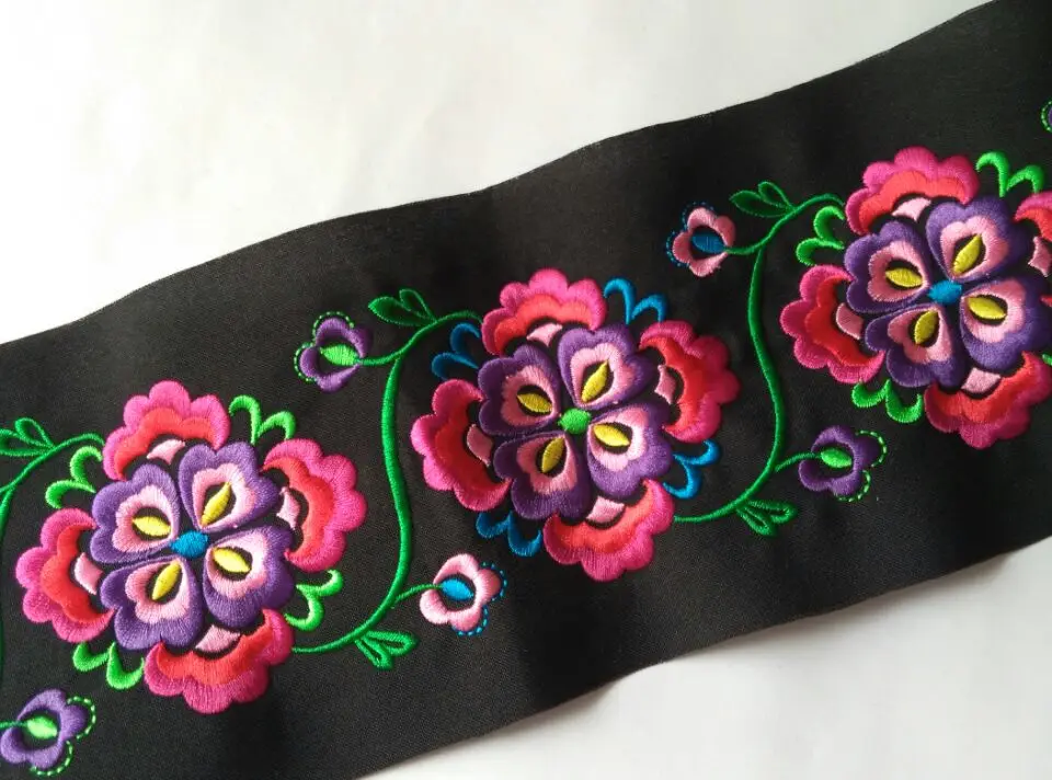 miao floral embroidery stitch fabric lace trimming 10cm dress collar ribbon tape webbing ethnic tribal hmong thai india boho DIY
miao floral embroidery stitch fabric lace trimming 10cm dress collar ribbon tape webbing ethnic tribal hmong thai india boho DIY