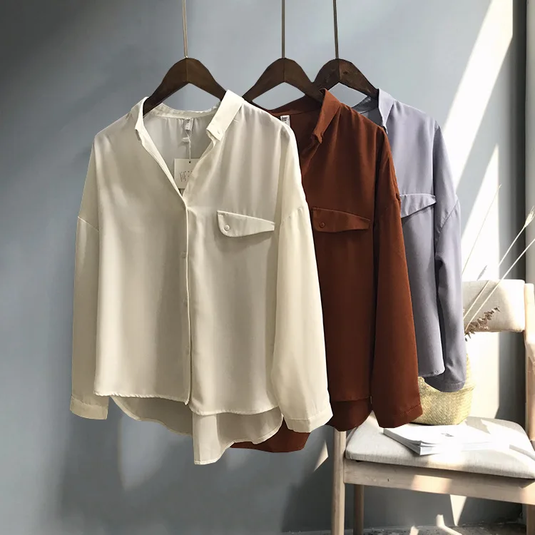 Quality Chiffon Women's Blouse Shirt Oversized Three Quarter Sleeve Loose White Blouse Casual Solid Ladies Office Wear Women Top
Quality Chiffon Women's Blouse Shirt Oversized Three Quarter Sleeve Loose White Blouse Casual Solid Ladies Office Wear Women Top