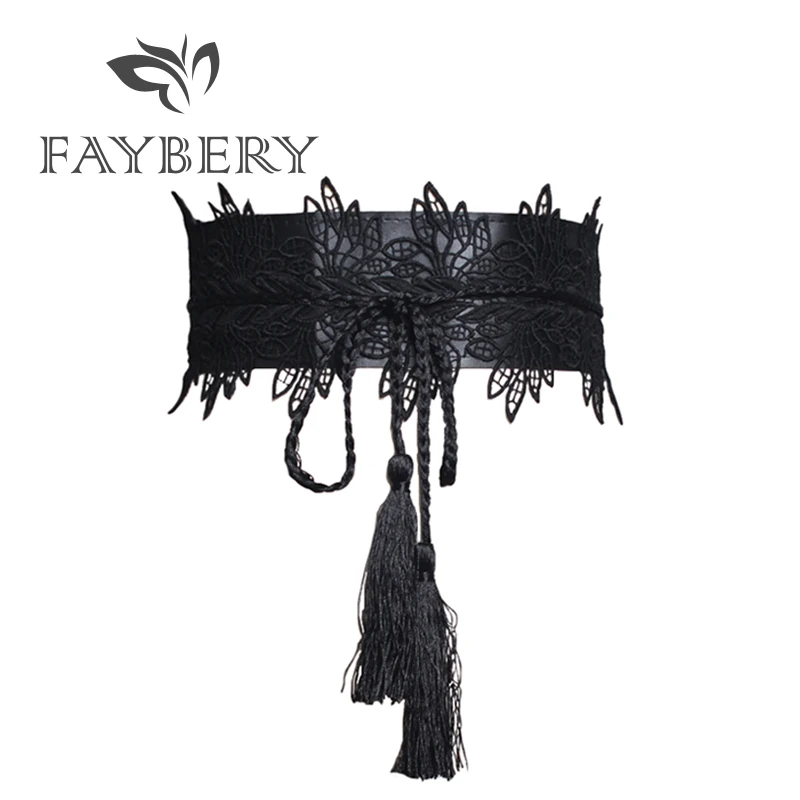 2019 Women Dress Belts For Women Black White Lace Belt Faux Leather Wide Female Waistband Boho Self Tie Belt Cinturon Mujer
2019 Women Dress Belts For Women Black White Lace Belt Faux Leather Wide Female Waistband Boho Self Tie Belt Cinturon Mujer
