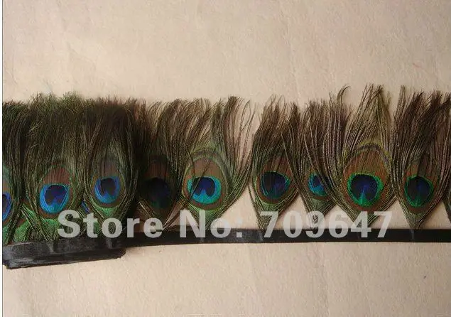 2 Meters/Lot! Height 10-12cm Nature Peacock Feather Trimming Fringe with 32-40pcs Peacock Eyes
2 Meters/Lot! Height 10-12cm Nature Peacock Feather Trimming Fringe with 32-40pcs Peacock Eyes