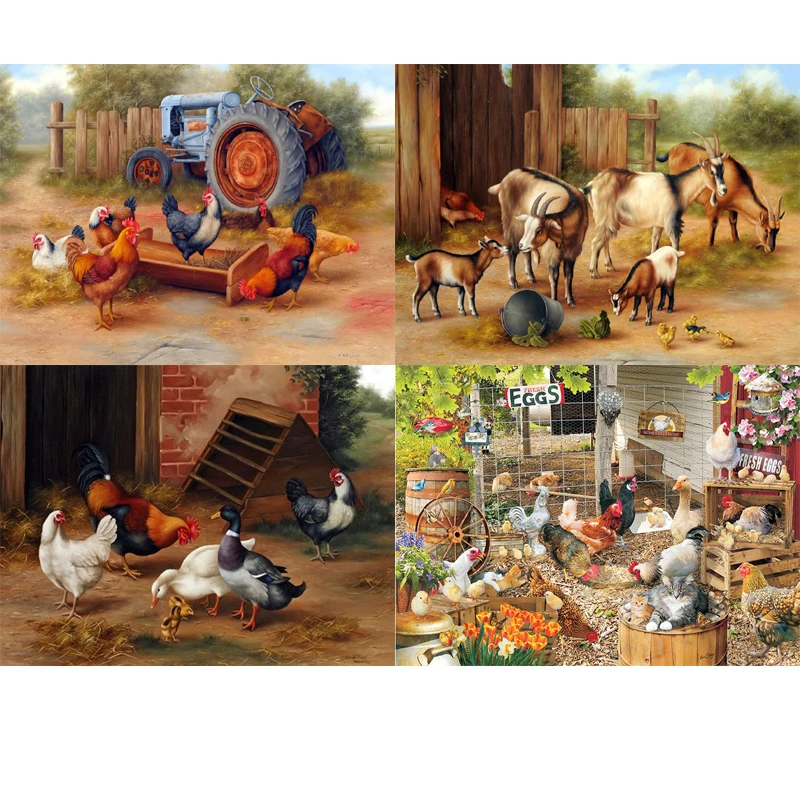 landscape 5D Diamond Painting Chickens in the farm Full Daimond Embroidery Cat Diamond Mosaic pattern tractor Rhinestone FZ753
landscape 5D Diamond Painting Chickens in the farm Full Daimond Embroidery Cat Diamond Mosaic pattern tractor Rhinestone FZ753