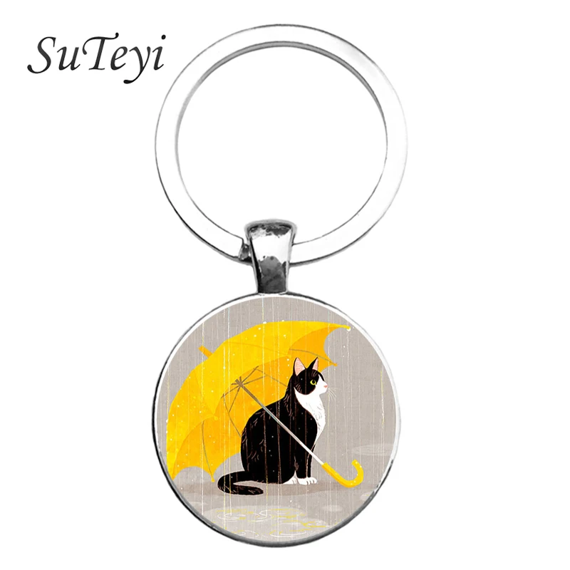 SUTEYI Steampunk Pendant Keychains The Secret Life of Pets Cat Key Chain Silver Plated keying Best Friends Jewelry Keychain
SUTEYI Steampunk Pendant Keychains The Secret Life of Pets Cat Key Chain Silver Plated keying Best Friends Jewelry Keychain