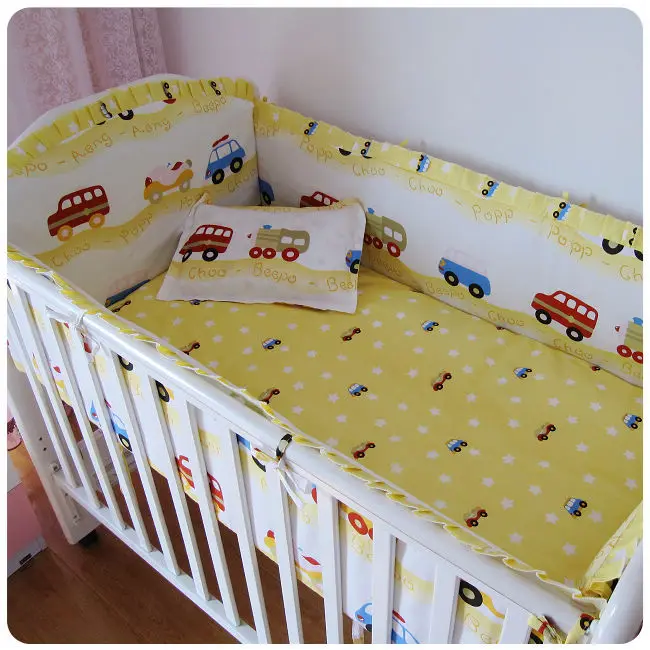 Promotion! 6PCS Car Cot Baby bedding set bed linen 100% cotton bedclothes decoration (bumper+sheet+pillow cover)
Promotion! 6PCS Car Cot Baby bedding set bed linen 100% cotton bedclothes decoration (bumper+sheet+pillow cover)