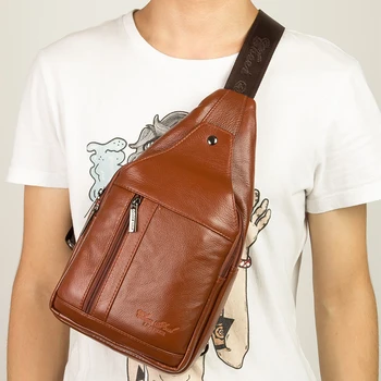 Men Genuine Leather Cowhide Vintage Sling Chest Back Day Pack Travel fashion Cross Body Messenger Shoulder Bag purse money bag
Men Genuine Leather Cowhide Vintage Sling Chest Back Day Pack Travel fashion Cross Body Messenger Shoulder Bag purse money bag