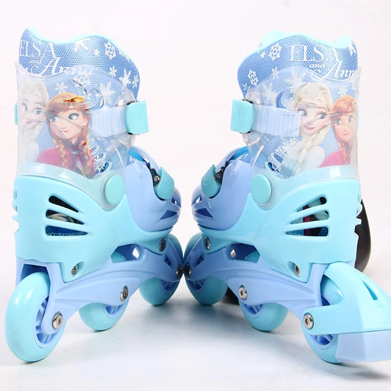Inline Kid's Roller Skates Size Adjustable Inline Skates Shoe For Children Patines Fashion Frozen Girls Skating Best toy gift (8)