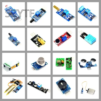 16pcs the sensor module package 16 kinds of sensor for Raspberry Pi 3&Raspberry Pi 2 Model B
16pcs the sensor module package 16 kinds of sensor for Raspberry Pi 3&Raspberry Pi 2 Model B