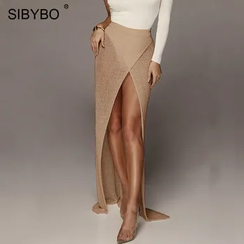 Sibybo Cross Split Knitted Sexy Skirts Womens High Waist Loose Summer Long Skirts for Women Beachwear Casual Ladies Skirts
Sibybo Cross Split Knitted Sexy Skirts Womens High Waist Loose Summer Long Skirts for Women Beachwear Casual Ladies Skirts
