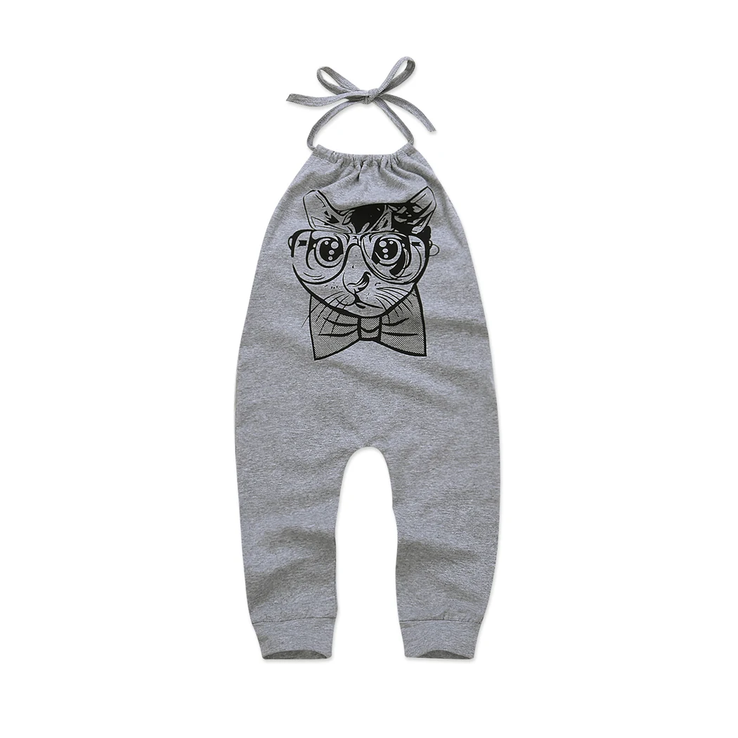 Halter Cat Printed Romper For Baby Kids Girls Boys Gray Backless Sleeveless Animal Infant Jumpsuit Clothes
Halter Cat Printed Romper For Baby Kids Girls Boys Gray Backless Sleeveless Animal Infant Jumpsuit Clothes