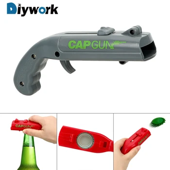 DIYWORK Spring Cap Catapult Launcher Can Openers Drink Opening Shooter Beer Bottle Opener Creative Kitchen Gadgets Gun shape
DIYWORK Spring Cap Catapult Launcher Can Openers Drink Opening Shooter Beer Bottle Opener Creative Kitchen Gadgets Gun shape