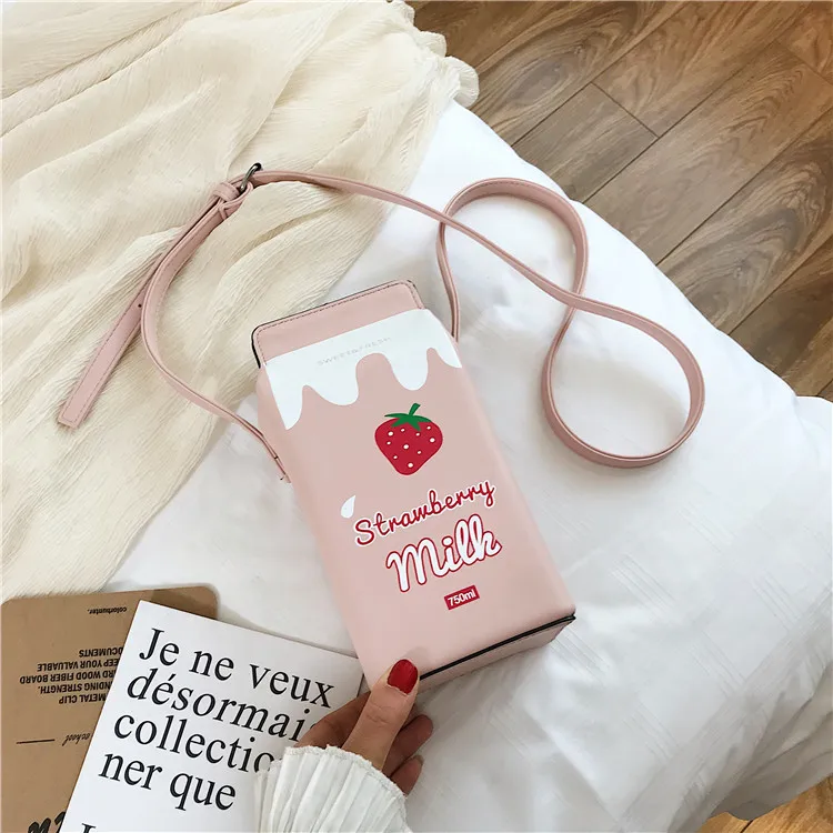 Creative beverage bottle shape wallet milk bag straddling mobile phone mini ladies female messenger crossbody shoulder bags X004
Creative beverage bottle shape wallet milk bag straddling mobile phone mini ladies female messenger crossbody shoulder bags X004