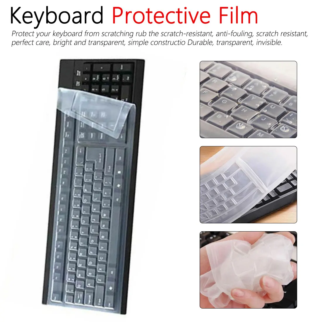 Protective Waterproof Keyboard Skin Film Protect Cover for laptop desktop Silicone Keyboard Protective film touchpad protective
Protective Waterproof Keyboard Skin Film Protect Cover for laptop desktop Silicone Keyboard Protective film touchpad protective