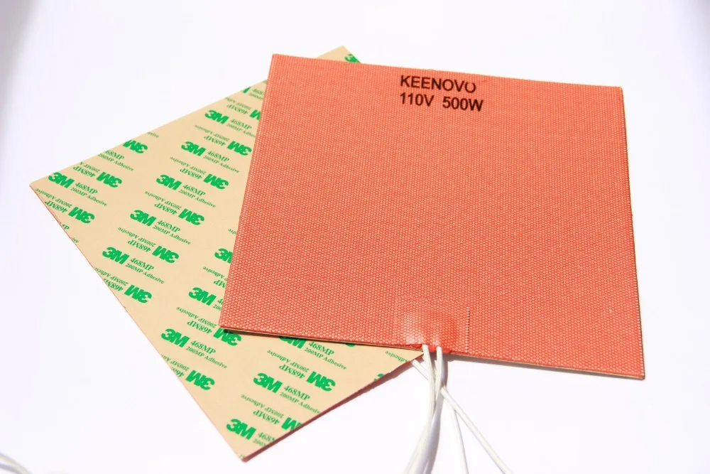 Keenovo Silicone Heater 3D Printer Heater, Better Replacement of Reprap PCB Heater Heatbed, 200*200mm,500W, 110V
Keenovo Silicone Heater 3D Printer Heater, Better Replacement of Reprap PCB Heater Heatbed, 200*200mm,500W, 110V