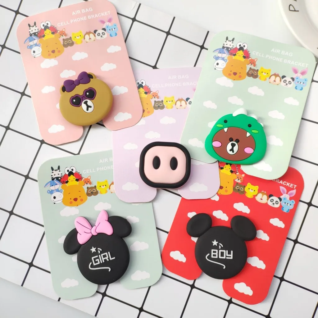 Wholesales 100pcs/lot Universal Phone Holder Expanding Stand and Grip Phone Stand Finger Cartoon Bracket for iPhone support
Wholesales 100pcs/lot Universal Phone Holder Expanding Stand and Grip Phone Stand Finger Cartoon Bracket for iPhone support