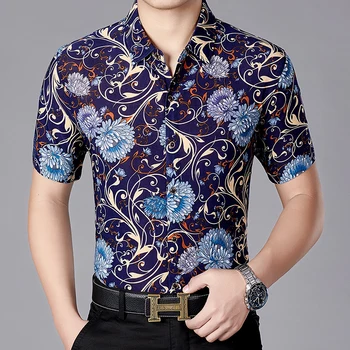 Hot Sale 2019 New Floral Printed Shirt Casual Male Short Sleeve Hawaiian Printed Shirts Free Shipping 
Hot Sale 2019 New Floral Printed Shirt Casual Male Short Sleeve Hawaiian Printed Shirts Free Shipping