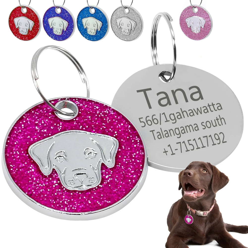 Cute Style Stainless Steel Personalized Labrador Reteriever Dog ID Tags Custom Dog Pattern Puppy Name Tag Phone For Dog Collar
Cute Style Stainless Steel Personalized Labrador Reteriever Dog ID Tags Custom Dog Pattern Puppy Name Tag Phone For Dog Collar