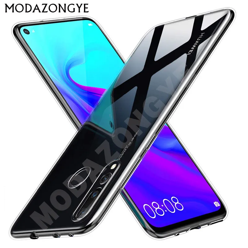 Huawei Nova 4 Case Silicone Transparent Soft Back Cover Phone For Nova4 VCE-AL00 VCE-TL00 6.4 | Мобильные телефоны и