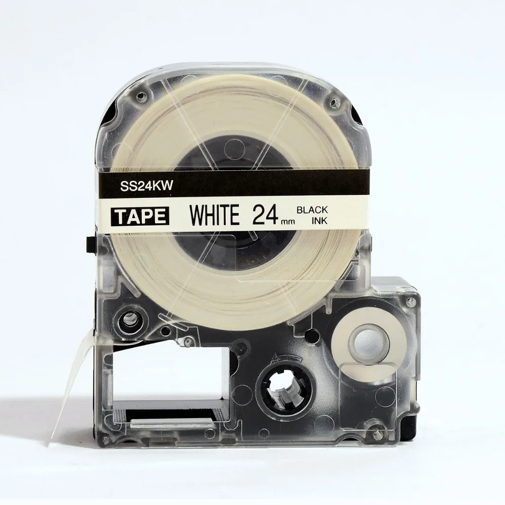 Free shipping 24mm black on white KINGJIM tape SS24KW/LC-6WBN compatible both KINGJIM tapes LABELWORKS LW-400 LW-600
Free shipping 24mm black on white KINGJIM tape SS24KW/LC-6WBN compatible both KINGJIM tapes LABELWORKS LW-400 LW-600
