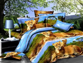 Home Textiles bed line High quality luxury 3D Bedding set Lion Print Duvet cover set lifelike bedclothes with pillowcase bed set
Home Textiles bed line High quality luxury 3D Bedding set Lion Print Duvet cover set lifelike bedclothes with pillowcase bed set