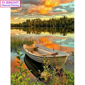5D Diy diamond painting cross stitch "River Side Boat" Full Round Diamond embroidery Needlework Rhinestone Mosaic Crafts 1030
5D Diy diamond painting cross stitch "River Side Boat" Full Round Diamond embroidery Needlework Rhinestone Mosaic Crafts 1030