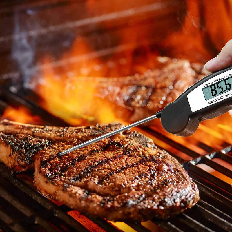 Digital Meat Thermometer Foldable Milk Food Kitchen Instant Read Thermometer For Cooking,BBQ and Grill Temperature Gauge Tools
Digital Meat Thermometer Foldable Milk Food Kitchen Instant Read Thermometer For Cooking,BBQ and Grill Temperature Gauge Tools